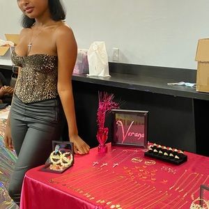 Cheetah print corset